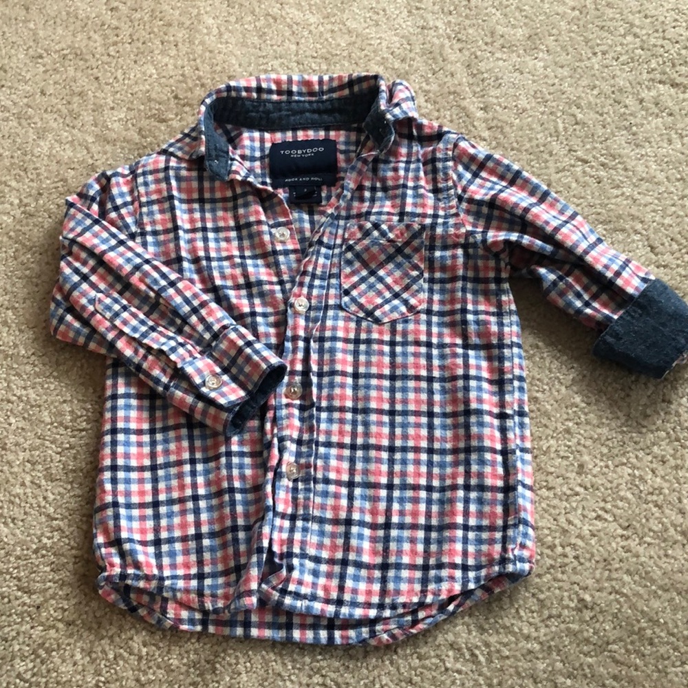 Toobydoo boys size 2 button down shirt